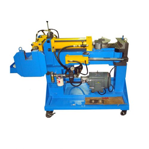 This is an image of a Radius Benders Press Bender PB75 an exhaust pipe bender which is suitable for small job runs.