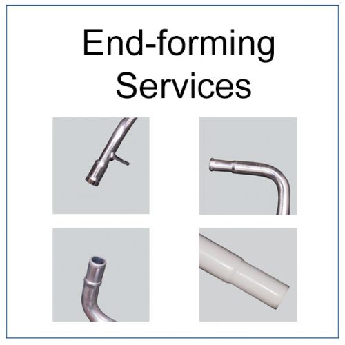Image of end forming service. We can swage, expand or bead products.